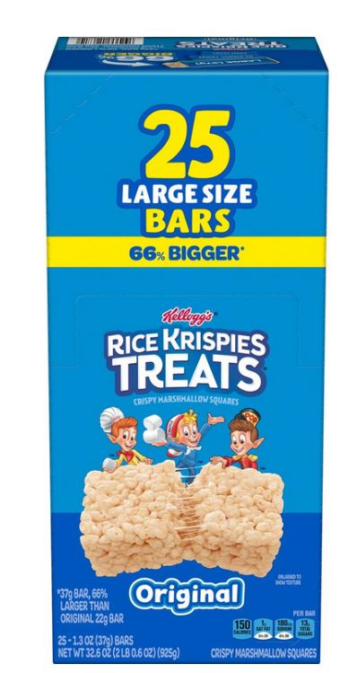 Rice Krispies Treats, 25 ct. - 32.6 oz. – GSG Essentials LLC